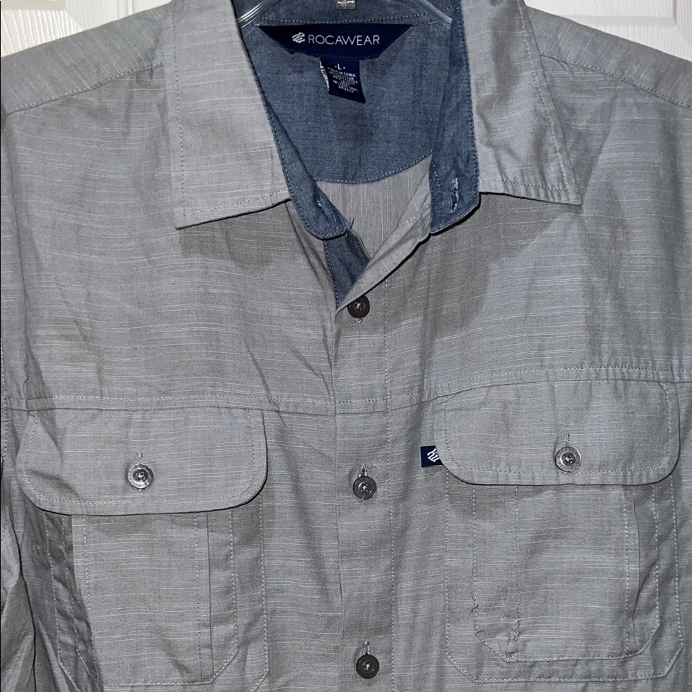 Rocawear Light Gray Casual Shirt